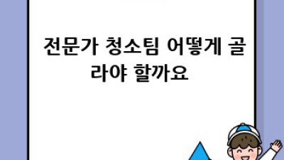 ✨ 전문가 청소팀 선택 가이드 🏡 깨끗한 집, 현명한 선택!